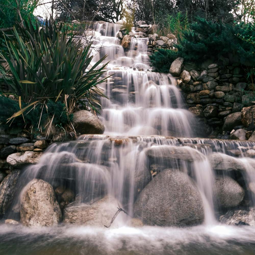 Tall waterfall