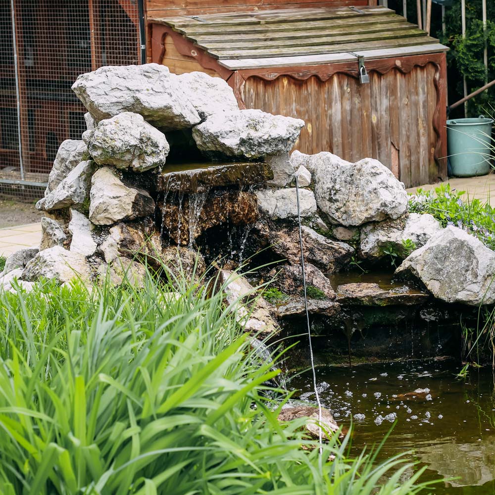 waterfall stones