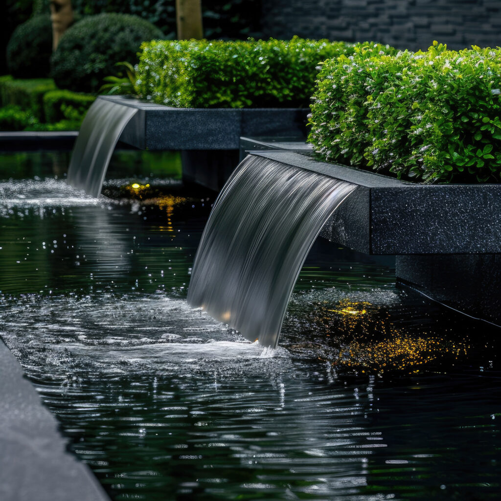 modern waterfall